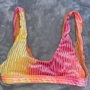 Multicolored bikini top